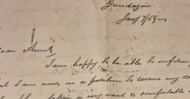 A letter of love, Gundagai Jan 1859 from John Jewell Rutter