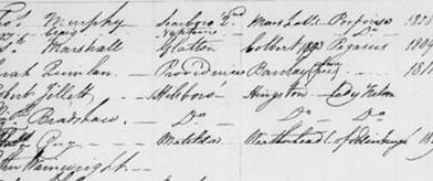Some Norfolk Islanders at New Norfolk VDL 1816