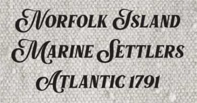 Marine Settlers Norfolk Island Atlantic Nov 1791